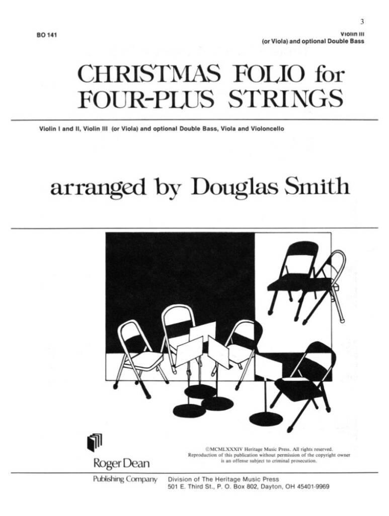 Christmas Folio For Four-Plus Strings
